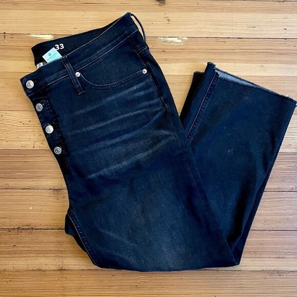 J. Crew 9” demi-boot crop Jean in charcoal. Size 33. - Picture 14 of 16